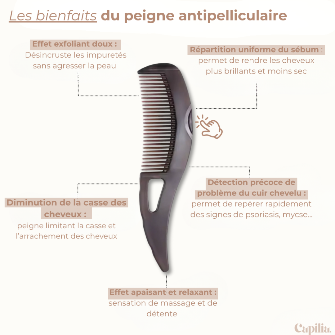 Peigne antipelliculaire