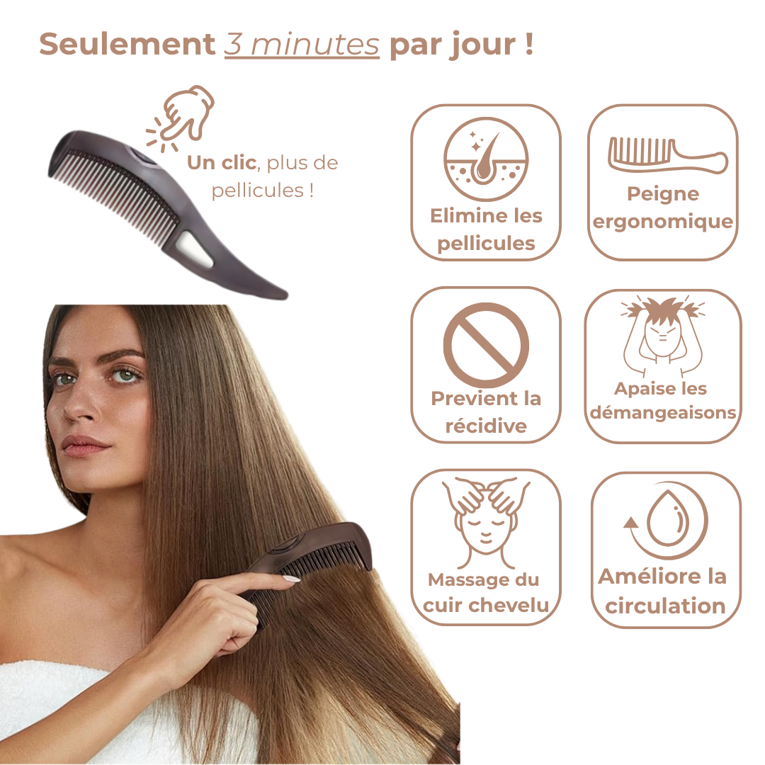 Peigne antipelliculaire